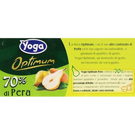 8 Confezioni Succo di Frutta Yoga - Optimum -Ace - Senza Zuccheri - 3 x 200  ml - Yoga 