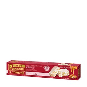 Pernigotti, Torrone Classico Mandorla, Senza Glucosio e Fruttosio, con Miele, Mandorle, 16 Pezzi x 150 gr (2.4 kg)