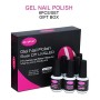 CLAVUZ - Set di 6 smalti gel per unghie, colori solidi, da 8 ml, lucidi