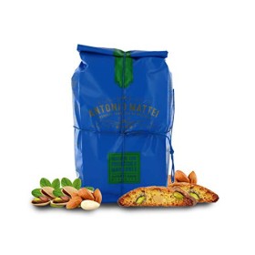 Cantucci con Pistacchi e Mandorle, Biscotti con Frutta Secca, Sacchetto 500g