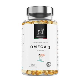 Omega 3+Vitamina E. Olio di Pesce Selvatico 2000mg. Omega 3. Elevata concentrazione di EPA-DHA. Effetto antiossidante. Integrato