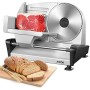 Affettatrice, Affettatrice Elettrica Acciaio da Casa Perfezionata, 15mm Spessore Regolabile, 19 cm Lama Affilata per Carne, Sals