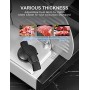 Affettatrice, Affettatrice Elettrica Acciaio da Casa Perfezionata, 15mm Spessore Regolabile, 19 cm Lama Affilata per Carne, Sals