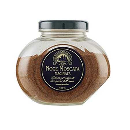 Noce Moscata Essicata Macinata - 100 g - Sapore Raffinato, Dolce ed Esotico con una Nota Piccante - Perfetta per Formaggi Morbid
