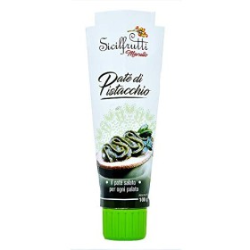 SICILFRUTTI PATE DI PISTACCHIO 100 Gr. Pistacchio per condire, pistacchio di frutta secca siciliana. Patè di pistacchio per spe