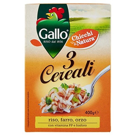 Gallo Riso  3 Cereali  400Gr - [confezione da 4]