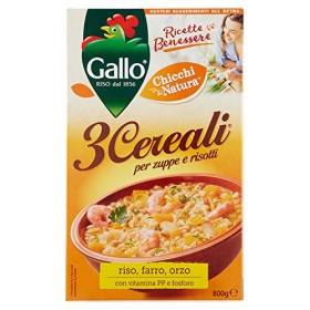 Gallo - 3 Cereali, Riso, Farro E Orzo - 800 G