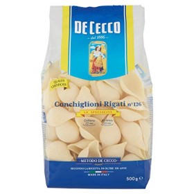 De Cecco - Conchiglioni Rigati n 126, Pasta di Semola di Grano Duro - 6 pezzi da 500 g [3 kg]