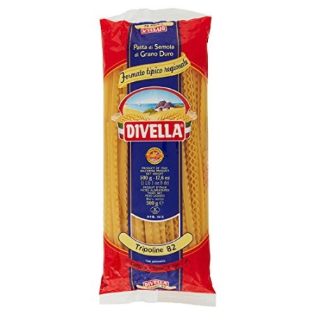 Divella - Tripoline 82, Pasta di Semola di Grano Duro , 500 g - [confezione da 12]