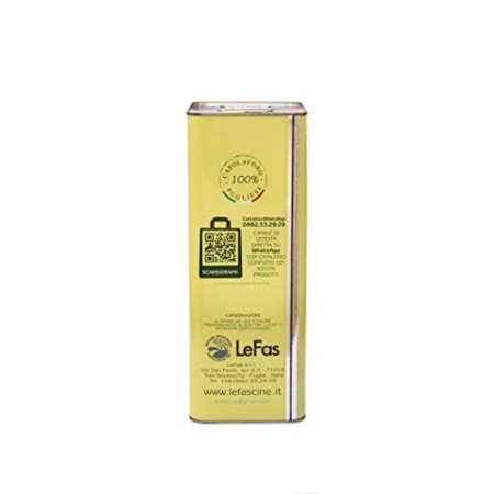 Le Fascine Olio Extravergine Di Oliva Italiano In Latta Da 5 Lt 100 % Prodotto Da Olive Provenzali ( Peranzane )