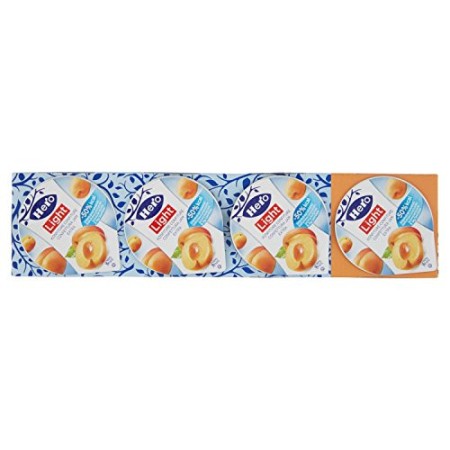Hero Light Confettura Poker Albicocca senza Zuccheri Aggiunti, 4 x 25 gr