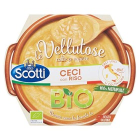 Riso Scotti - Vellutosa Ceci - Zuppa Vellutata di Ceci con Riso, Senza Glutine, Biologica - 270 gr