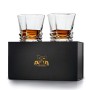 Hobart - Set di 2 bicchieri da whisky ultra trasparenti, 300 ml di Van Daemon per liquori, bourbon o scotch, in confezione regal