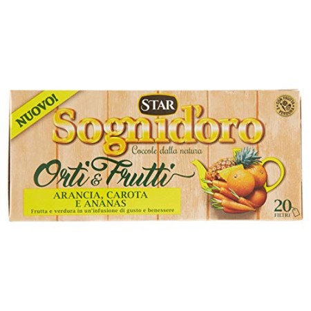 Sogni Doro Tisana Orti&Frutti Arancia Carota E Ananas 20 Filtri - 50 Gr