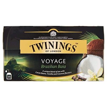 Twinings Tè Nero Aromatizzato Voyage Brazilian Baia - 25 Filtri