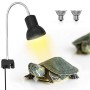 DADYPET Tartaruga Illuminazione, Lampada Alogena Calore Retroilluminazione 25W UVA UVB per Rettile Lucertola Tartaruga Acquario