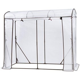 Sekey Serra per Coltivazione Pomodori in Formato XL Modello Tamara Serra da Giardino per Piante pomodori Telaio Bianco 198x81x17