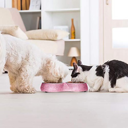 Ohok Cane Ciotole, Scintillanti Strass di Cristallo del Cane Ciotole di Cristallo del Cane Ciotole dell'animale Domestico dell'A