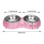 Ohok Cane Ciotole, Scintillanti Strass di Cristallo del Cane Ciotole di Cristallo del Cane Ciotole dell'animale Domestico dell'A