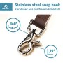 PetTec Guinzaglio per Cani Extra Lungo 5m, Comodo & Resistente in Super Robusto Trioflex, Impermeabile & Resistente alle intempe
