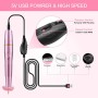 Fresa Unghie Elettrica, EIVOTOR Trapano Elettrico per Unghie 11Kit Professionale Ricostruzione Unghie Manicure Pedicure Portatil