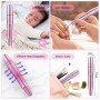 Fresa Unghie Elettrica, EIVOTOR Trapano Elettrico per Unghie 11Kit Professionale Ricostruzione Unghie Manicure Pedicure Portatil