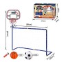 Euopat Football Basket Set di Giocattoli, Basket e Calcio Set di obiettivi Sportivi, Giochi di Calcio all'aperto Giochi di Mini 