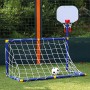 Euopat Football Basket Set di Giocattoli, Basket e Calcio Set di obiettivi Sportivi, Giochi di Calcio all'aperto Giochi di Mini 