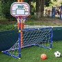 Euopat Football Basket Set di Giocattoli, Basket e Calcio Set di obiettivi Sportivi, Giochi di Calcio all'aperto Giochi di Mini 