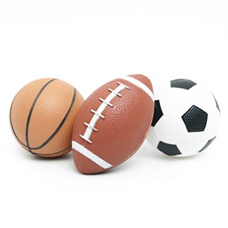 YIJIAOYUN Set di palloni Sportivi per Bambini (Basket, Football e Calcio) / Giochi Divertenti all'aperto