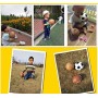 YIJIAOYUN Set di palloni Sportivi per Bambini (Basket, Football e Calcio) / Giochi Divertenti all'aperto