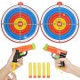 Zerodis Pistola Manuale Morbido Proiettile Pistola Giocattolo per Bambini Giocattolo da Tiro All'aperto Giocattolo Sportivo Simu