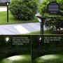 Luce Solare da Giardino, Faretti Solari da Giardino Sensore di Movimento Impermeabile, Illuminazione da Giardino Funzionare Fino