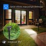 Luce Solare da Giardino, Faretti Solari da Giardino Sensore di Movimento Impermeabile, Illuminazione da Giardino Funzionare Fino