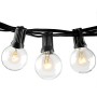 Chenci Catene Luminose, Illuminazione Luci Stringa Lampadina 25 G40 Bulbi 7,5m Filo Luce Decorazione Festa/Matrimonio/Giardino/C