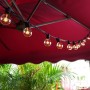 Chenci Catene Luminose, Illuminazione Luci Stringa Lampadina 25 G40 Bulbi 7,5m Filo Luce Decorazione Festa/Matrimonio/Giardino/C