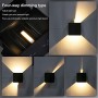 12W Lampade da Parete per Interni/Esterno Led Moderno, Applique da parete Muro in Alluminio Angolo,Lampada Muro Su e Giù Regola
