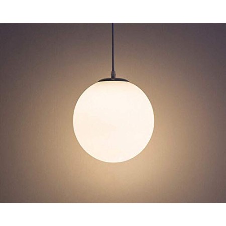 Lampadario con sfera di vetro, Lampada a sospensione, Lampada interna singola per Camera da letto, Soggiorno, Corridoio, Ristora