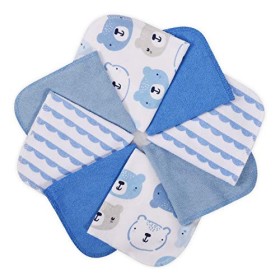 Momcozy Mussole Neonato, Asciugamani Neonato 8 Pezzi, Quadrotti Cotone Neonato, Tovaglioli Stoffa Morbido, Asciugamani Bambini, 