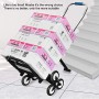 ZEHNHASE Capacità 150kg Carrello Pieghevole Per Scale Con 6 Ruote Carrello Trasformabilble Per Scale In Acciaio Carrello, Trasp