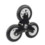 Carrello Pieghevole Per Scale,Carrello per Gradini,Portapachi Pieghevole Per Scale Con 6 Ruote Carrello Trasformabilble,Nero,107