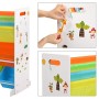 SONGMICS Scaffale Porta Giocattoli per Bambini Libreria Mensola con 6 Scatole (Bianco) GKR03W