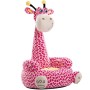 BAKAJI Divano Poltroncina Divanetto Bambini Maxi Peluche Forma Giraffa Sedia con Seduta Imbottita Arredo Stanzetta Cameretta Bim