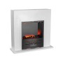 Camino Elettrico Denver con Cornice in Legno 1500 Watt Caminetto completo di Mobile