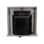 Camino Elettrico Denver con Cornice in Legno 1500 Watt Caminetto completo di Mobile