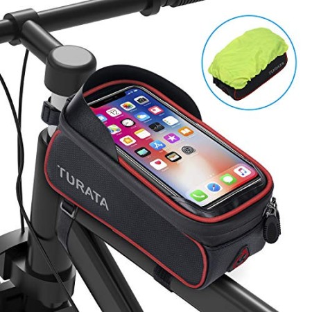 TURATA Bici Borse Bicicletta Telaio Anteriore Borsa Impermeabile Manubrio Ciclismo Top Tubo Pannier Portacellulare Adatto per te