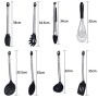 GOAMZ 9 Pezzi Utensili da Cucina,Set Utensili Cucina Silicone AntiGraffio Pentole Professionali con Porta, Acciaio Inox Antiader