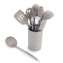 COMLIFE Set Utensili da Cucina 12 Pezzi Nylon Strumenti di Cottura Manico in Silicone Strumenti di Cottura tra Cui Cucchiaio, Tu