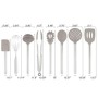 COMLIFE Set Utensili da Cucina 12 Pezzi Nylon Strumenti di Cottura Manico in Silicone Strumenti di Cottura tra Cui Cucchiaio, Tu