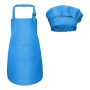 Bambini Grembiule e Cappello da Cuoco Set, Regolabile Bambino Grembiule da Cucina con 2 Tasche per Ragazze Ragazzi, Grembiuli da